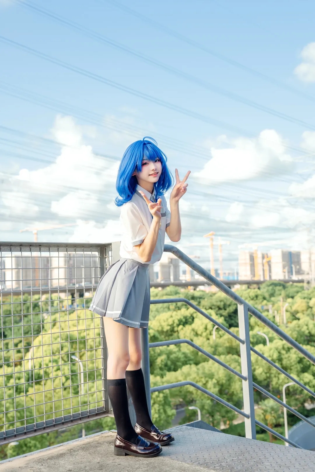 二次元日常, 八奈见杏菜cos, 败犬女主太多了, 夏日校园风cos, 索尼A7R5摄影 - 第9张