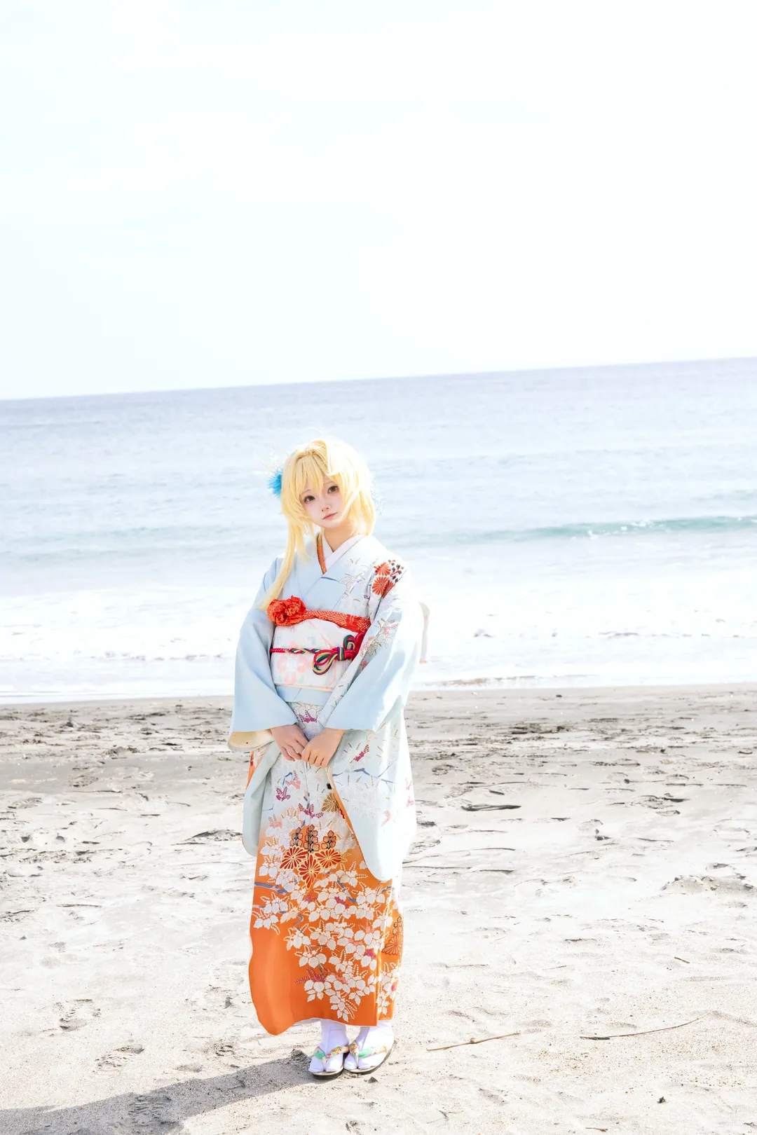 Japanese style cosplay, Genshin Impact cosplay, Hokkaido photography, Hakodate Shrine, Winter outdoor shoot - Image 9