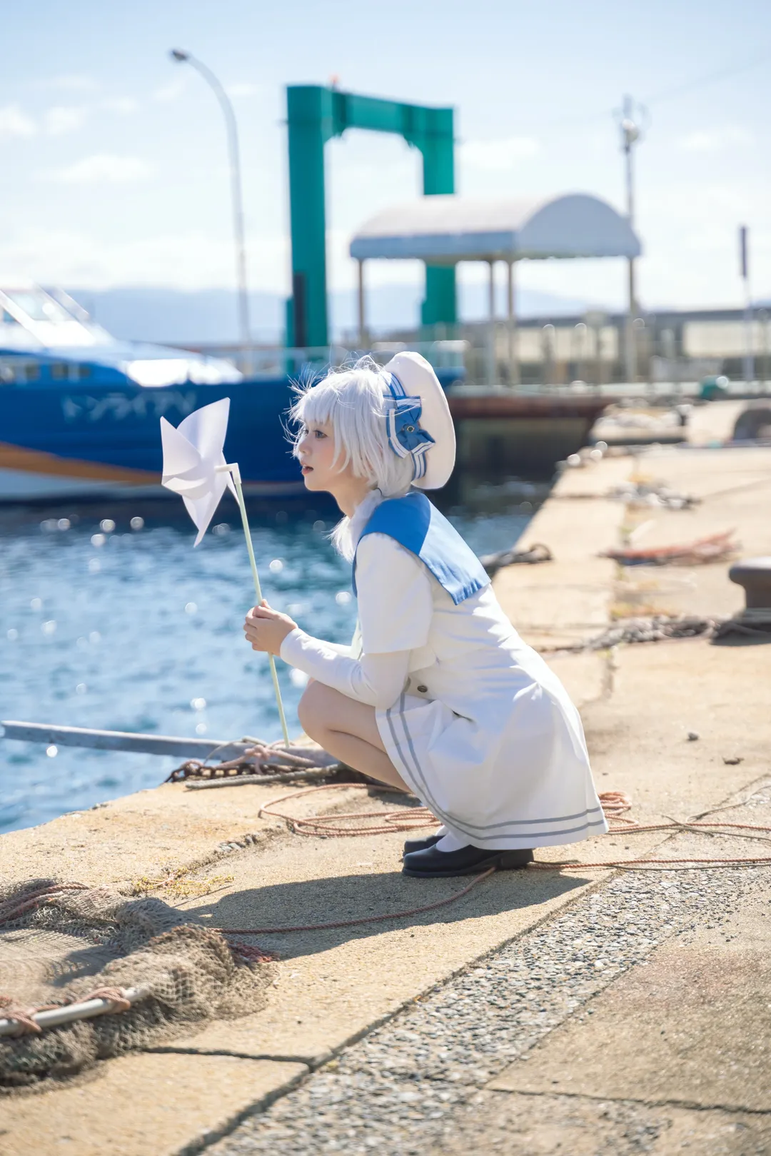 Outdoor shoot, Seaside photoshoot, Cosplay photography, Kaname Rana cosplay, BanG Dream! - Image 1