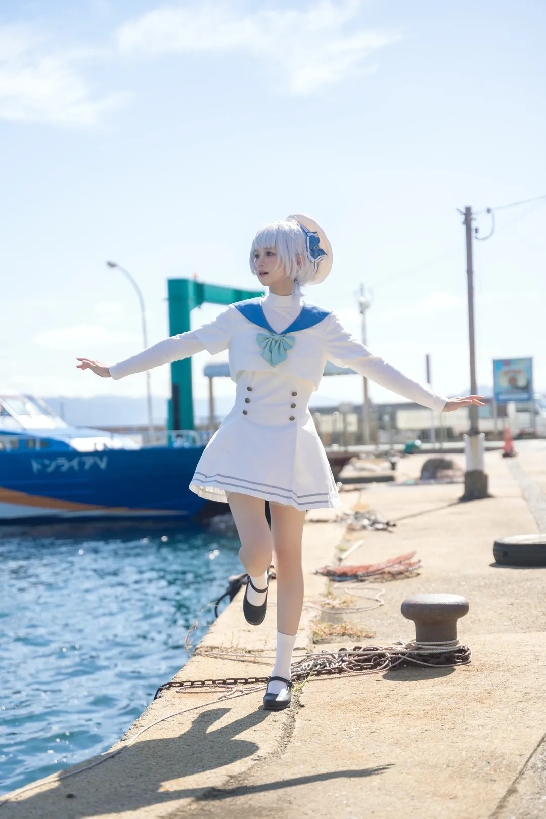 Outdoor shoot, Seaside photoshoot, Cosplay photography, Kaname Rana cosplay, BanG Dream! - Image 2