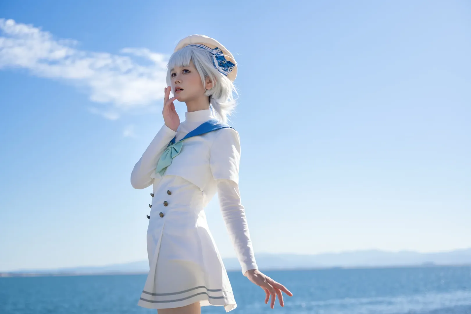 Outdoor shoot, Seaside photoshoot, Cosplay photography, Kaname Rana cosplay, BanG Dream! - Image 5