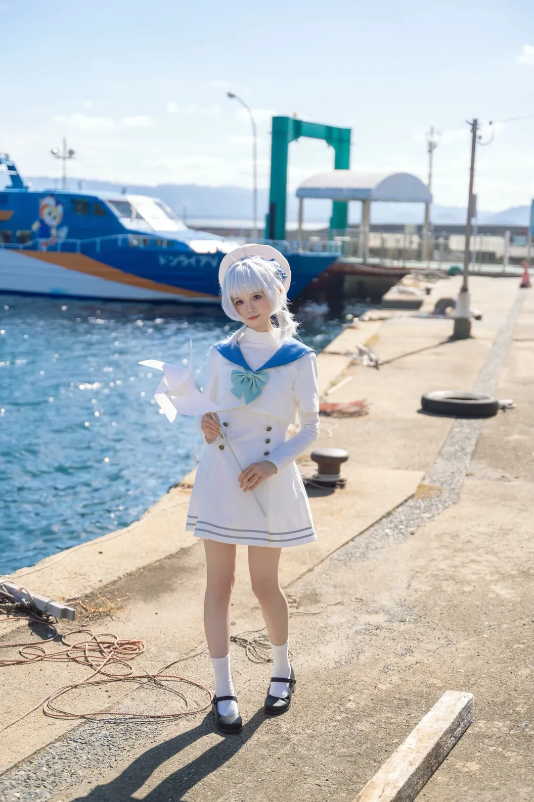 Outdoor shoot, Seaside photoshoot, Cosplay photography, Kaname Rana cosplay, BanG Dream! - Image 8