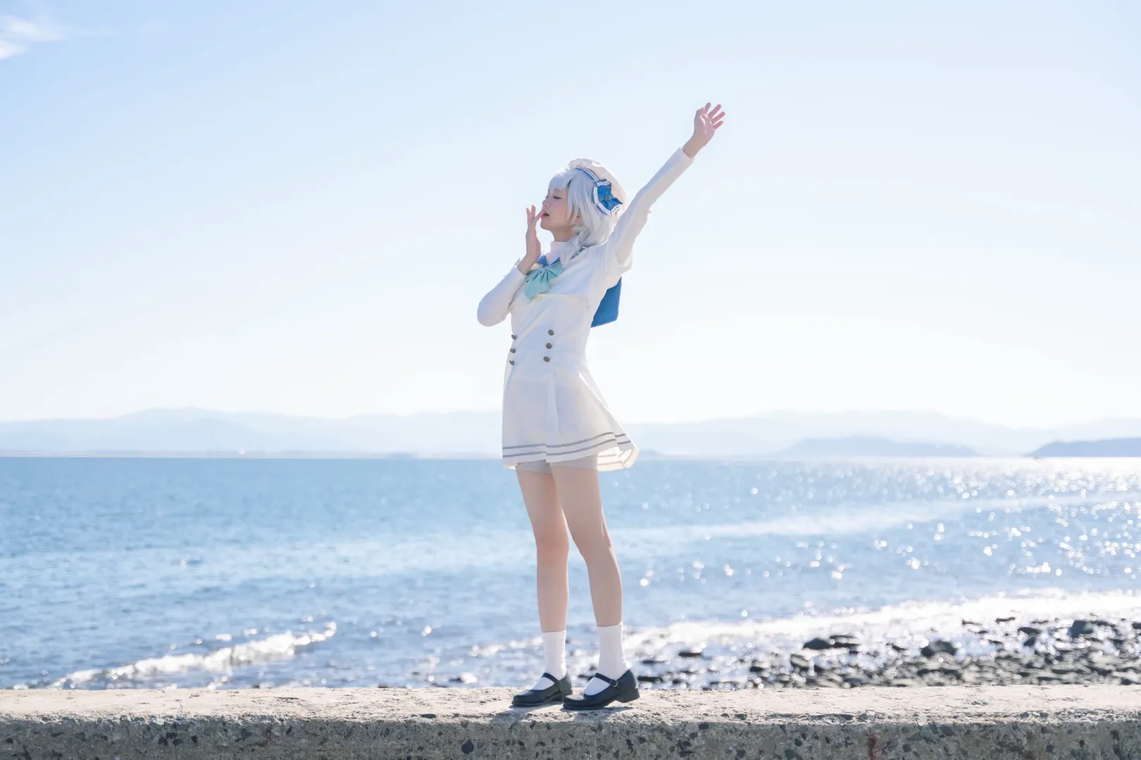 Outdoor shoot, Seaside photoshoot, Cosplay photography, Kaname Rana cosplay, BanG Dream! - Image 9