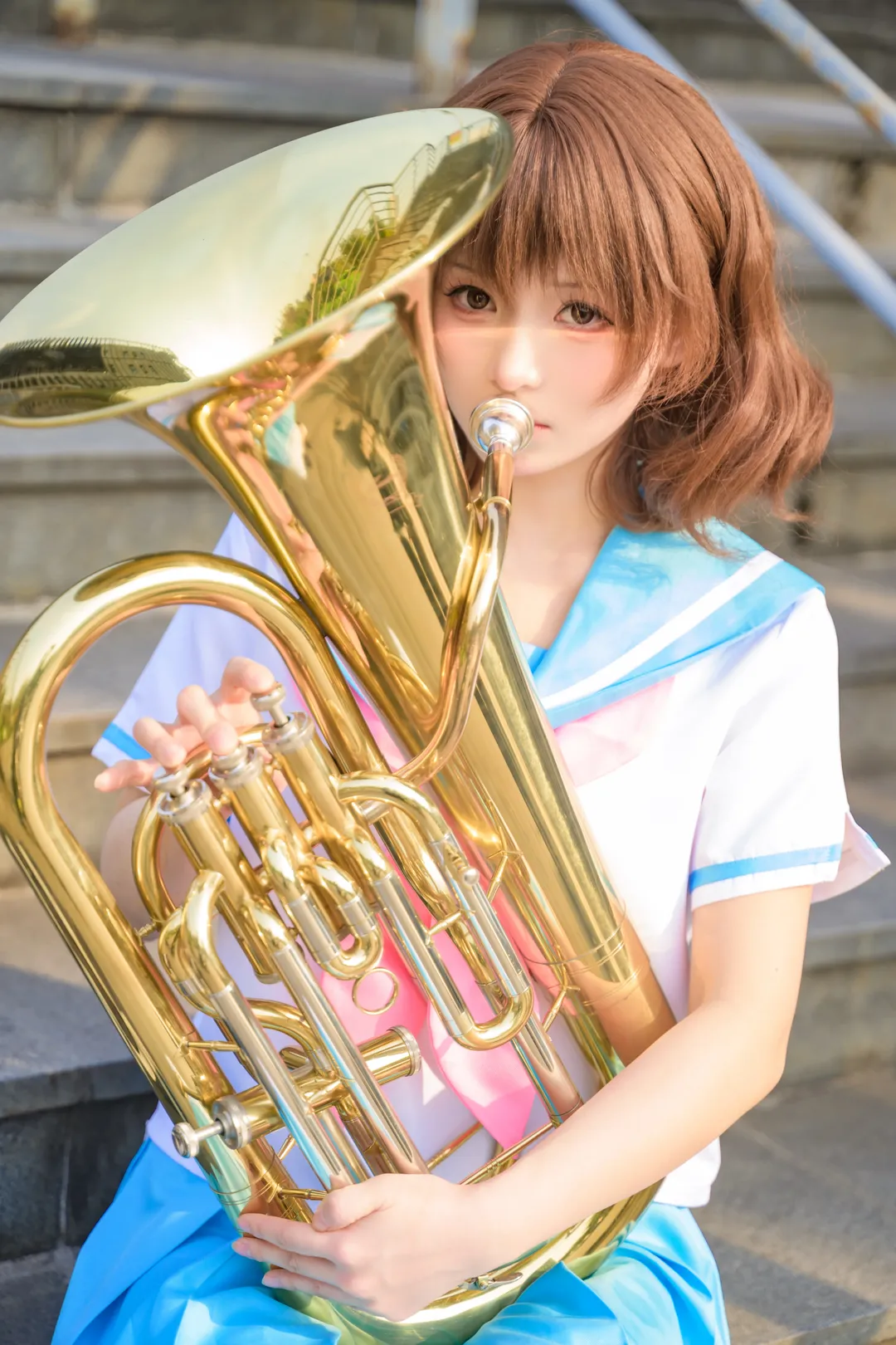 コスプレ, キャンパスフォト, 黄前久美子コスプレ, 響け！ユーフォニアム, 金管楽器