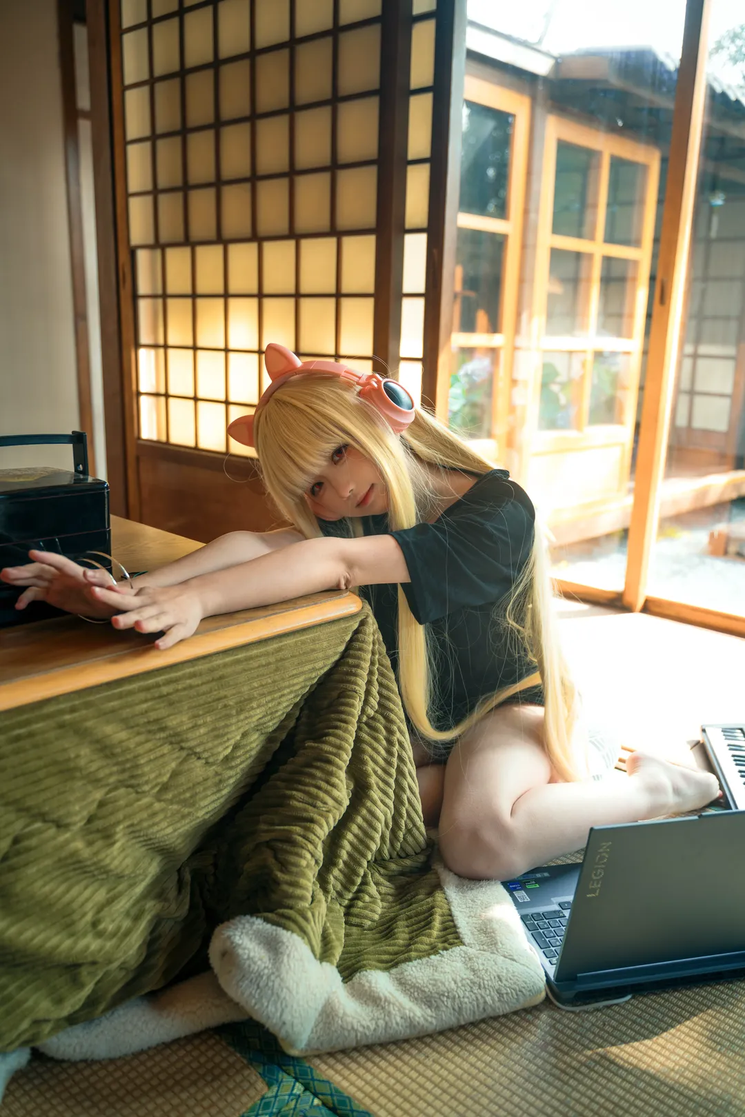 二次元cosplay, 氛围感写真, 超时空辉夜姬, 辉夜cos, 日式和室摄影 - 第9张