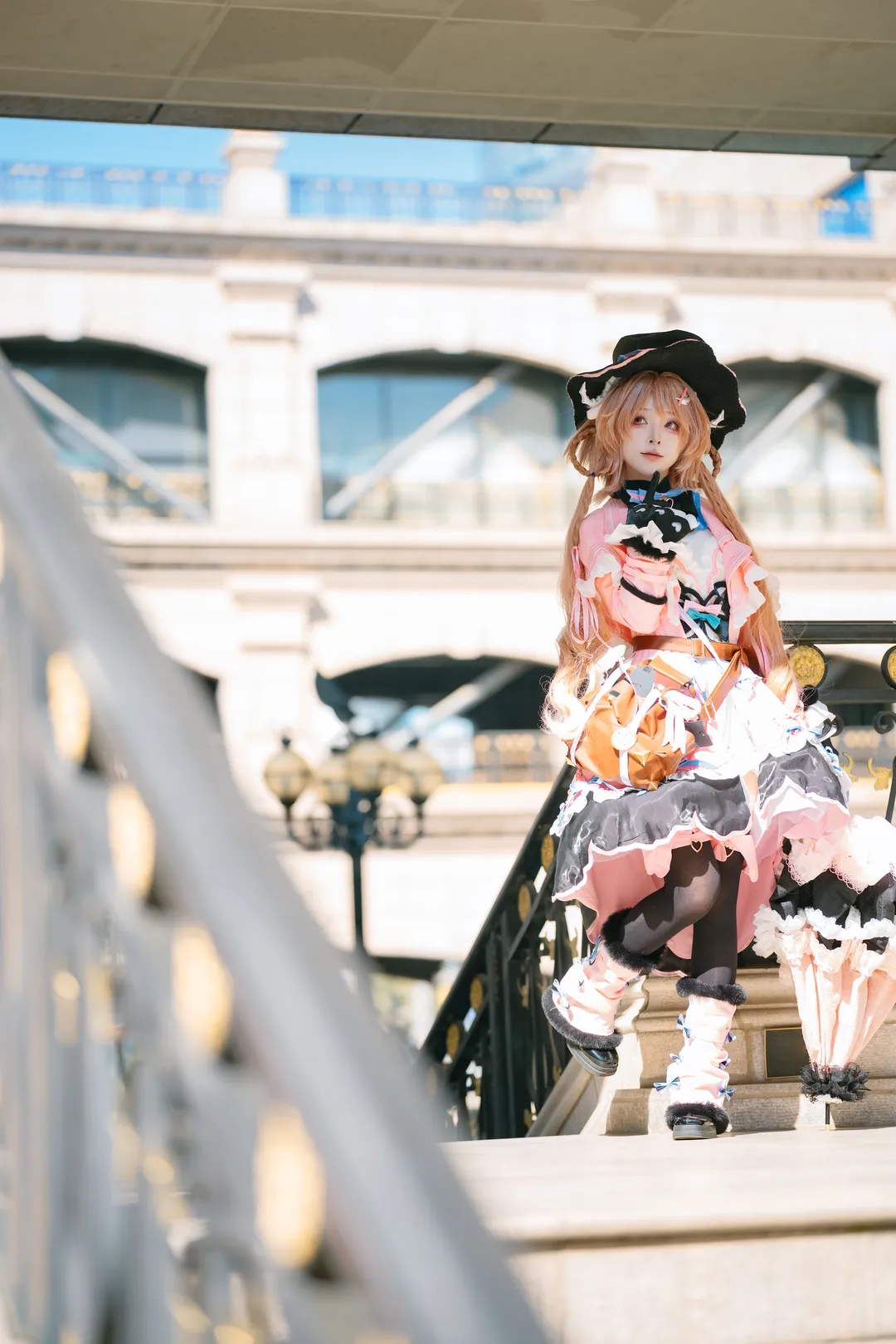 明日方舟, 艾雅法拉cos, cosplay摄影, 户外场照, 索尼A7M5 - 第2张