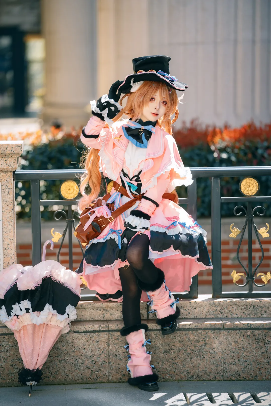 明日方舟, 艾雅法拉cos, cosplay摄影, 户外场照, 索尼A7M5 - 第6张