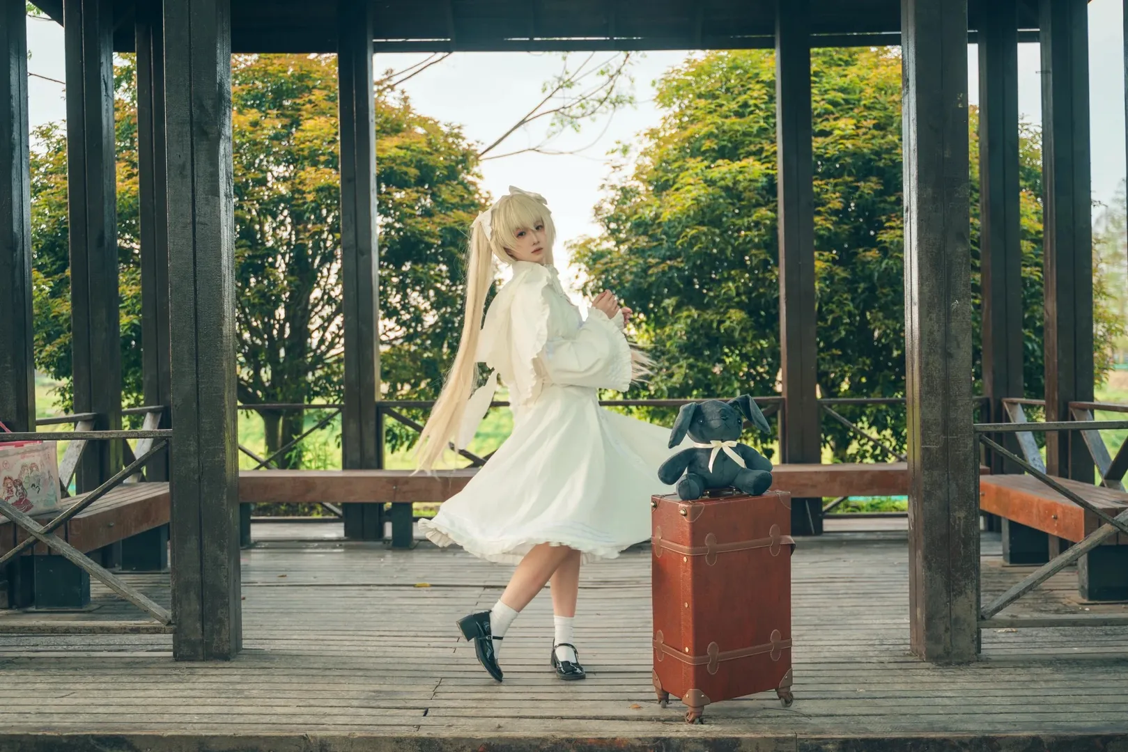 唯美写真, 二次元, 春日野穹cos, 缘之空, 外景摄影 - 第10张