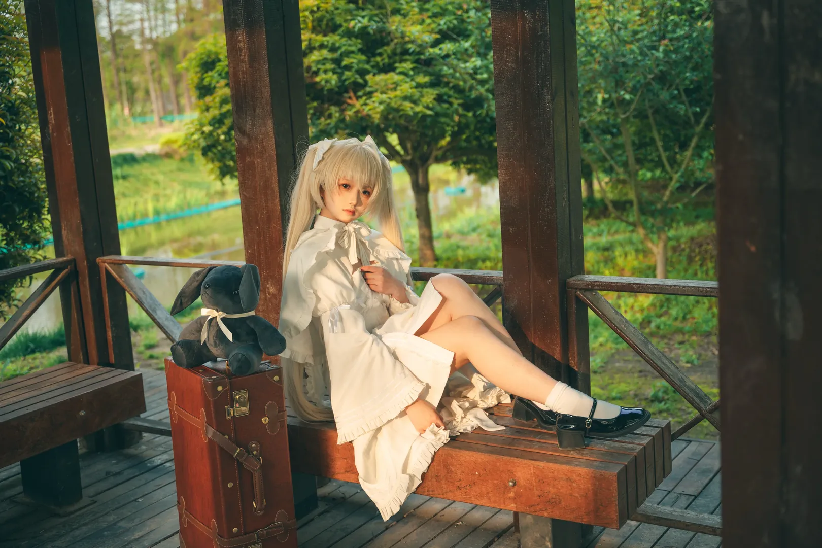 唯美写真, 二次元, 春日野穹cos, 缘之空, 外景摄影 - 第6张