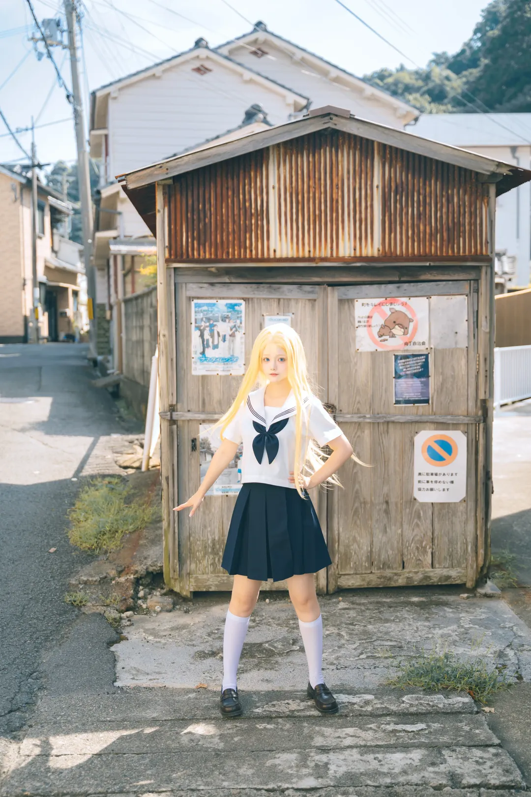 二次元cosplay, 夏日氛围感, 小舟潮cos, 夏日重现, 日系jk制服 - 第1张