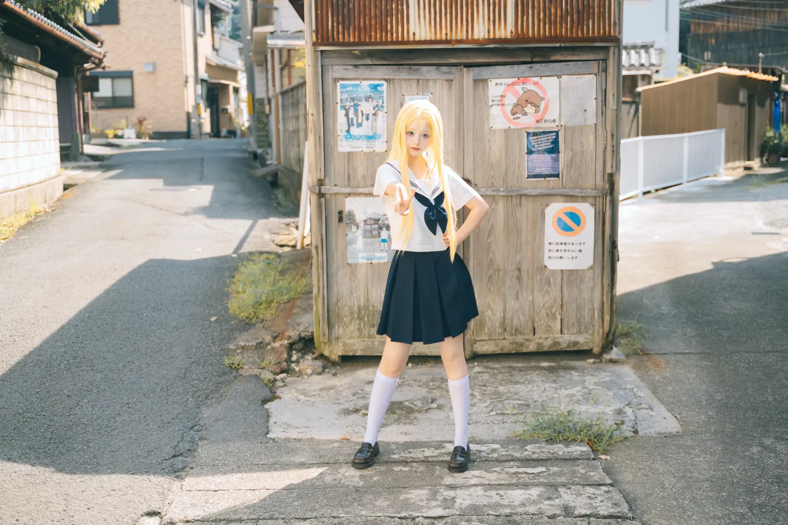 二次元cosplay, 夏日氛围感, 小舟潮cos, 夏日重现, 日系jk制服
