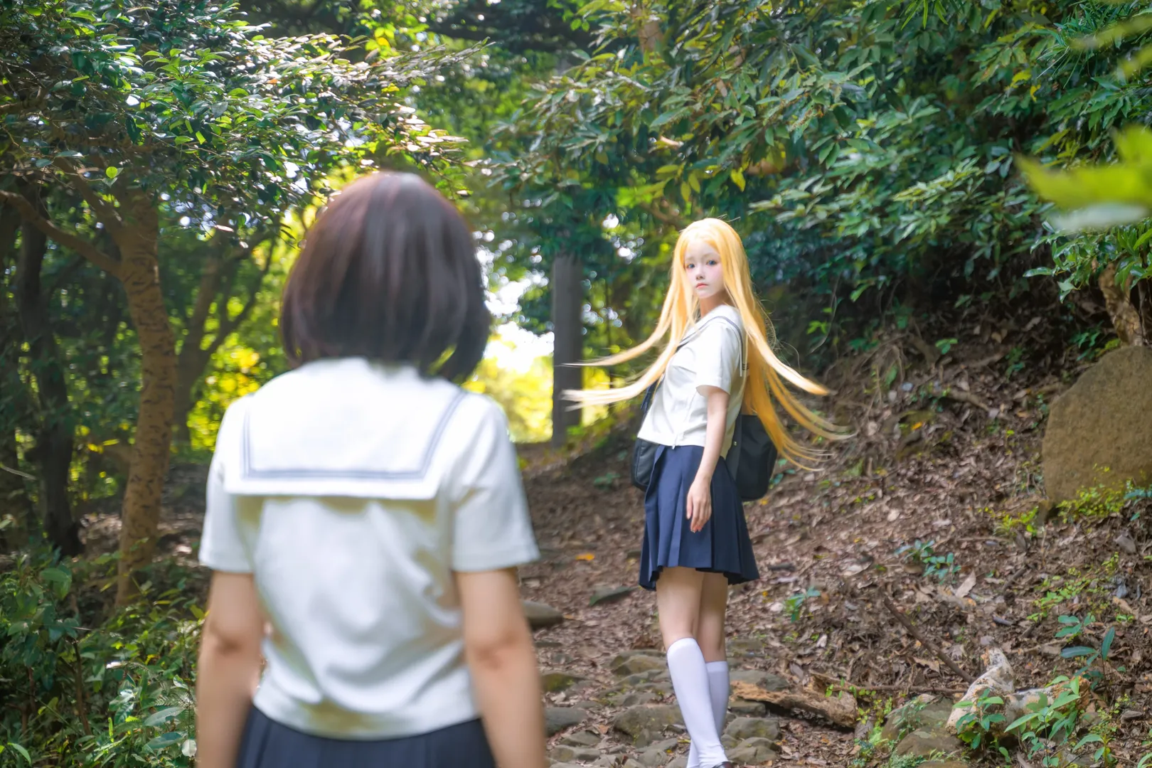 二次元cosplay, 夏日氛围感, 小舟潮cos, 夏日重现, 日系jk制服 - 第4张