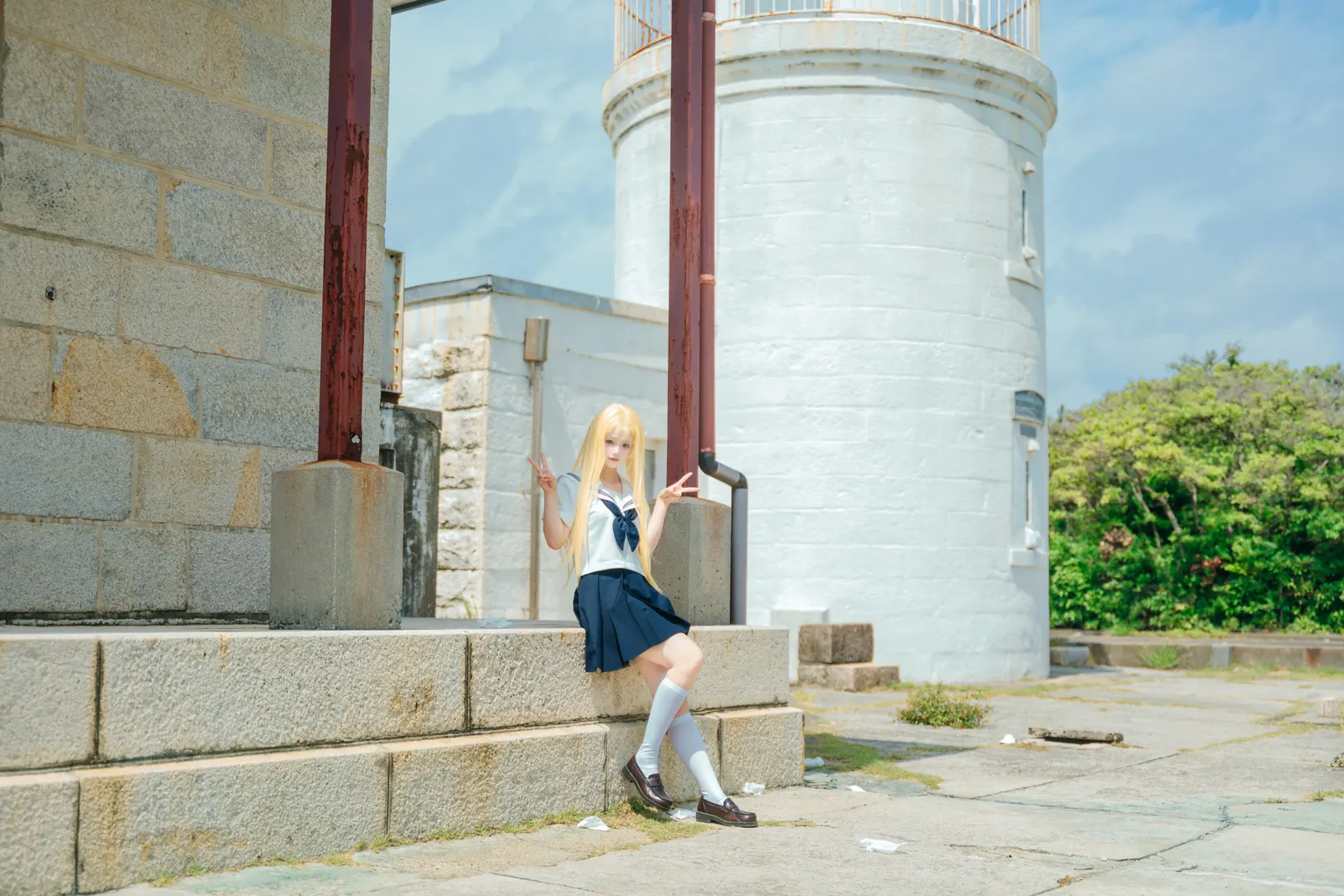 二次元cosplay, 夏日氛围感, 小舟潮cos, 夏日重现, 日系jk制服 - 第5张