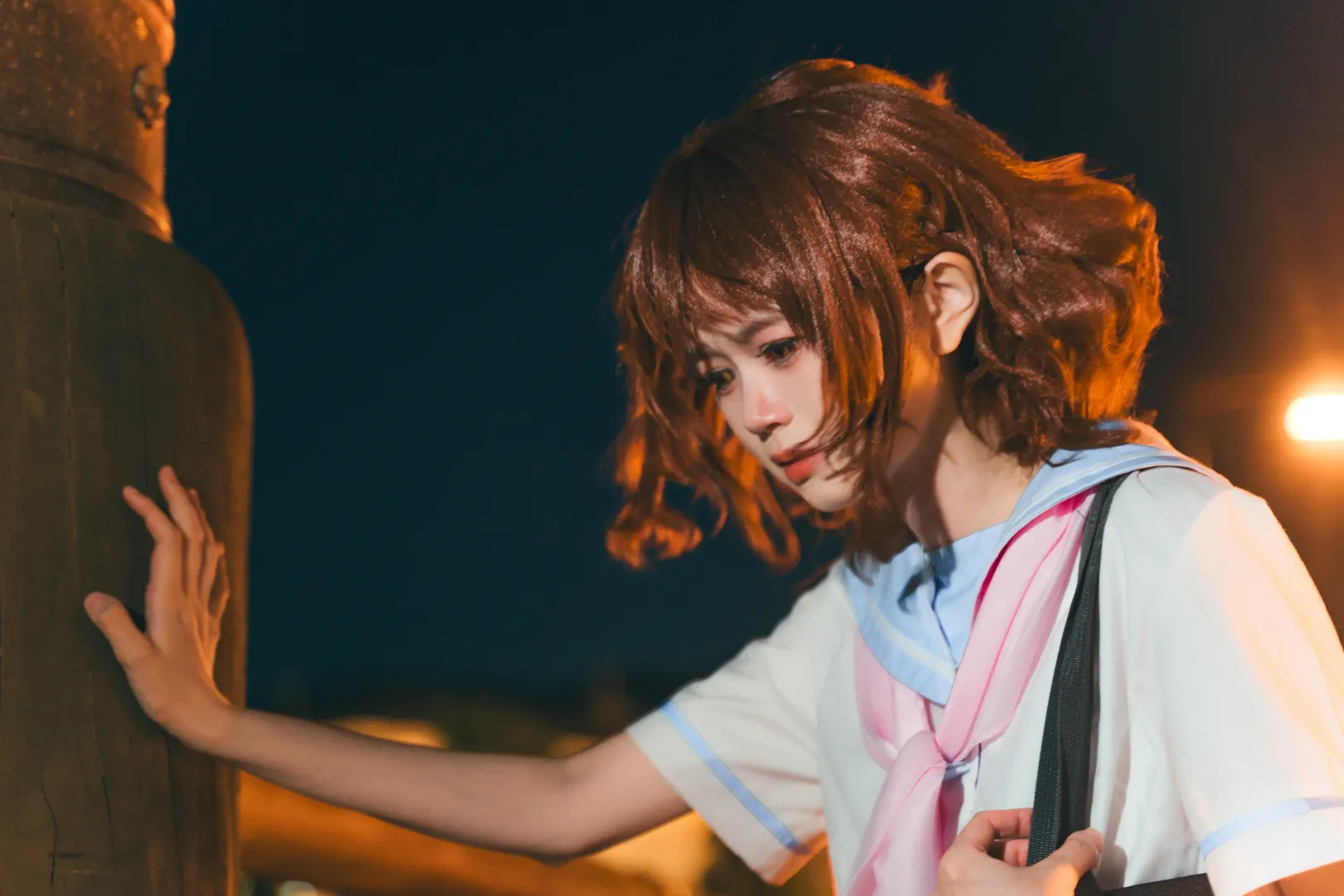 二次元コスプレ, 黄前久美子コスプレ, 響け！ユーフォニアム, 宇治川, セーラー服写真 - 8枚目