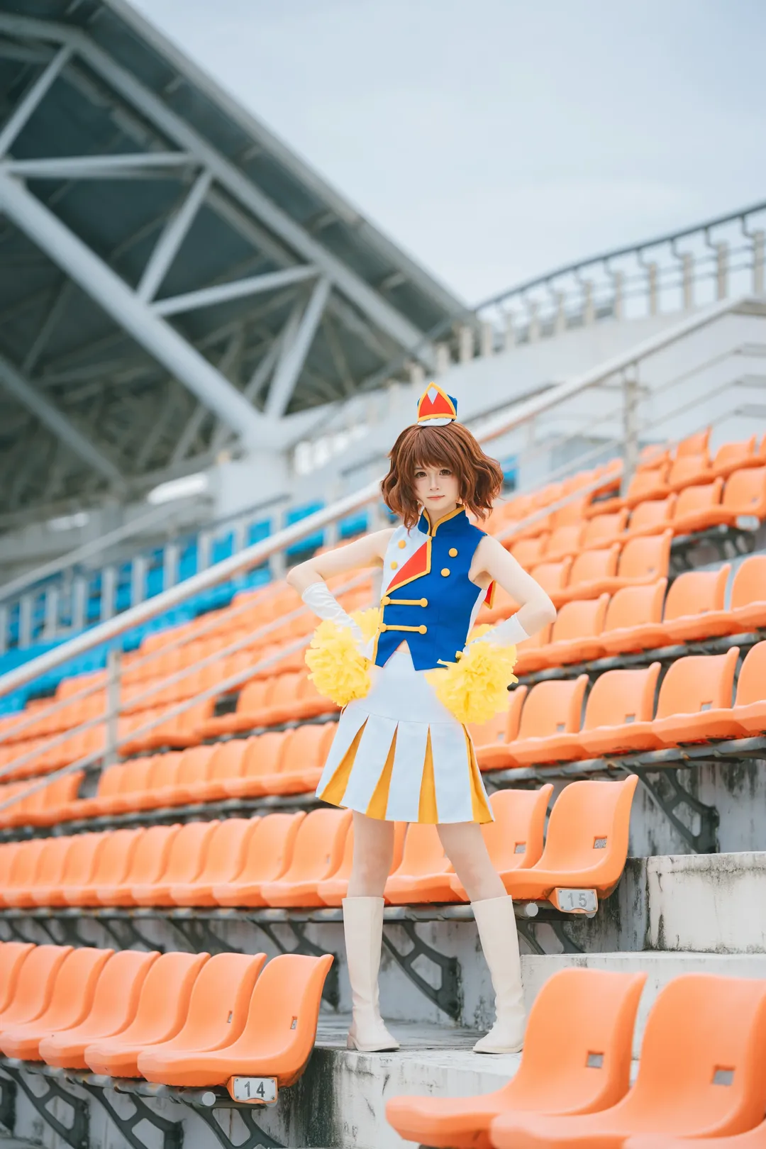黄前久美子コスプレ, 響け！ユーフォニアム, スタジアム外観, テューバ演奏, 二次元応援