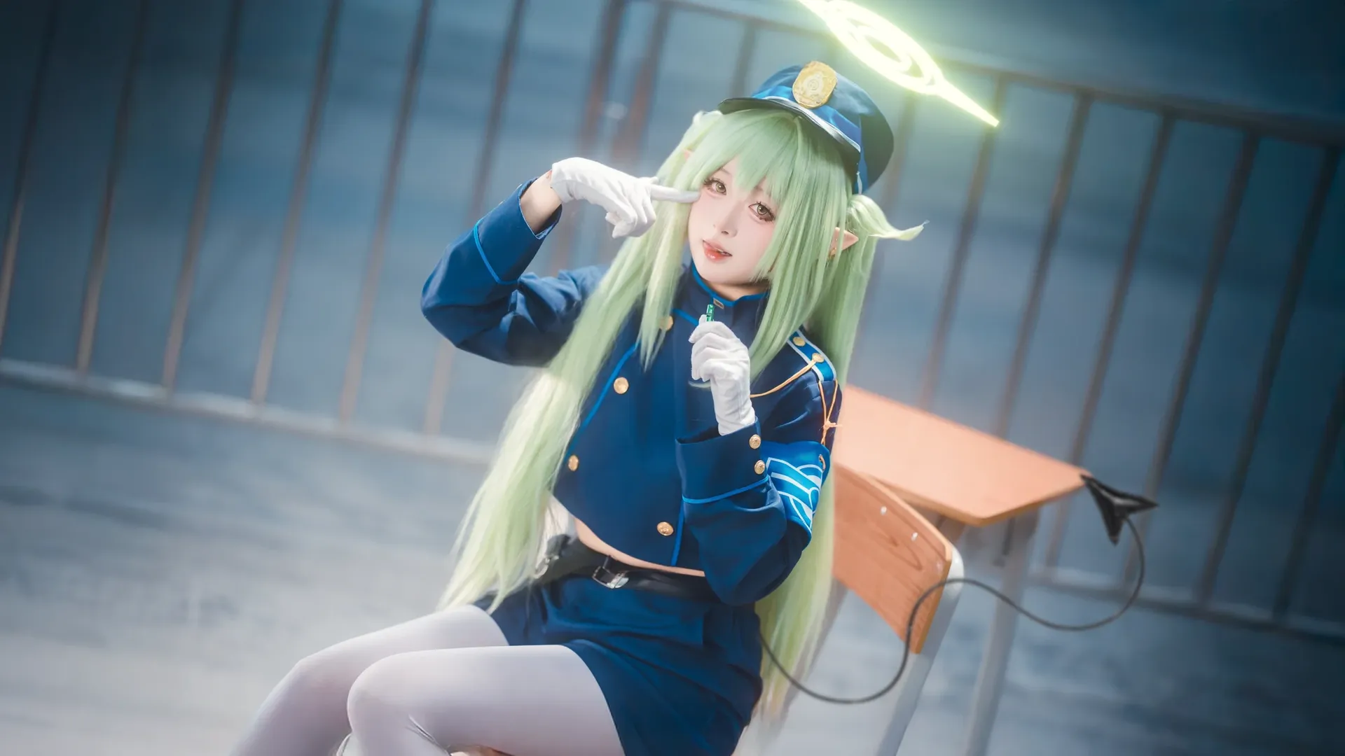 漫展返图, cosplay摄影, 橘望cos, 铁道双子, 列车制服cos - 第4张