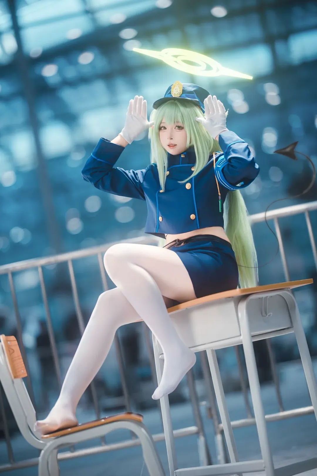 漫展返图, cosplay摄影, 橘望cos, 铁道双子, 列车制服cos - 第5张