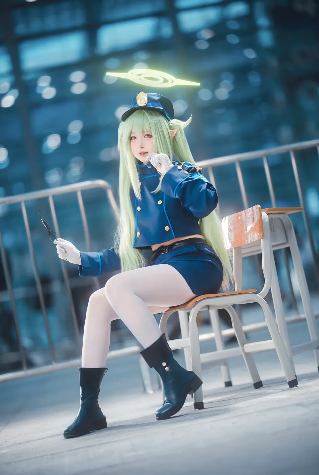 漫展返图, cosplay摄影, 橘望cos, 铁道双子, 列车制服cos - 第6张
