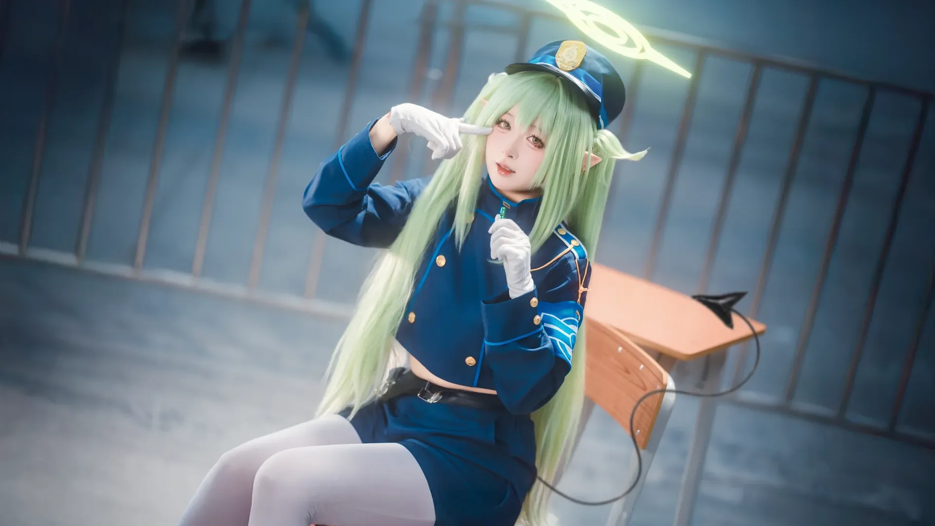 漫展返图, cosplay摄影, 橘望cos, 铁道双子, 列车制服cos - 第8张
