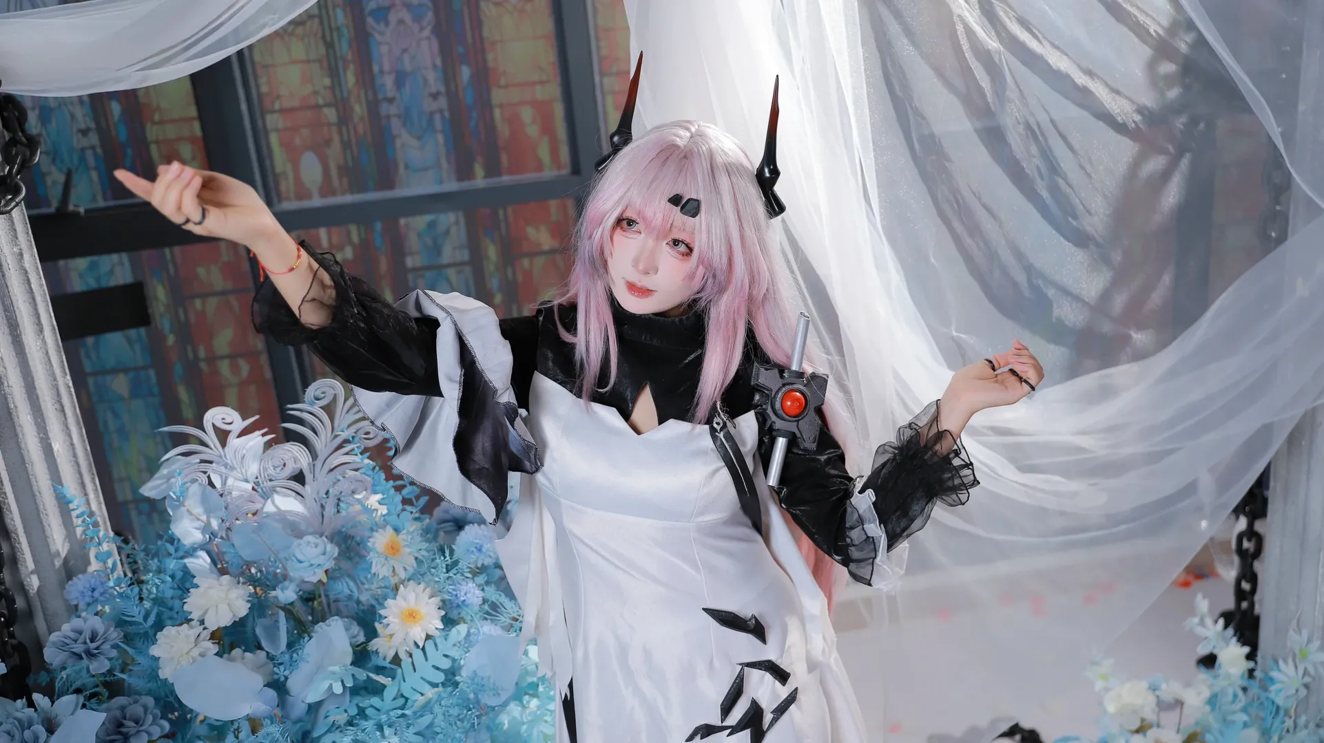 キャラクター再現, 美的写真, シーン設営, アークナイツ, テレジアコスプレ - 6枚目