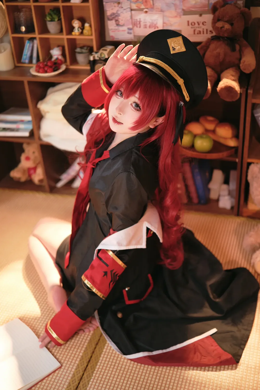 ブルーアーカイブ, 室内撮影, 日系ファッション, 棗イロハ コスプレ, 赤髪のキャラクター - 2枚目