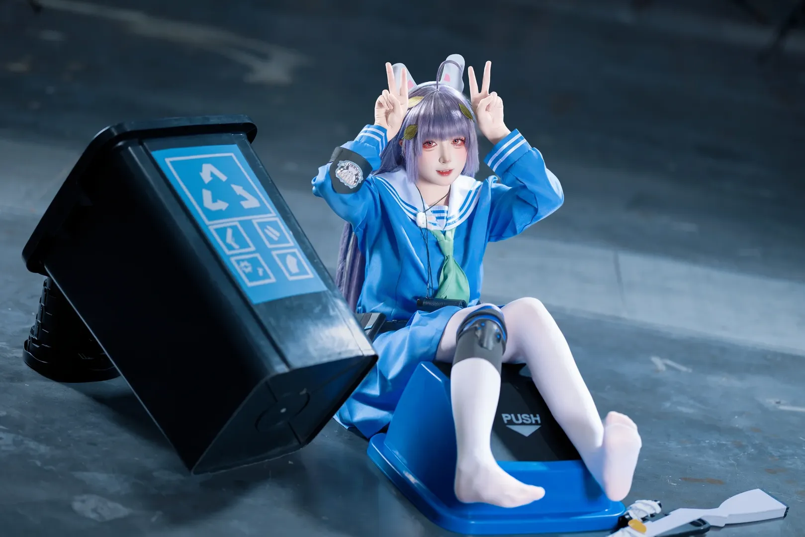 cosplay, 蔚藍檔案, 漫展返圖, 霞澤美遊cos, 垃圾兔