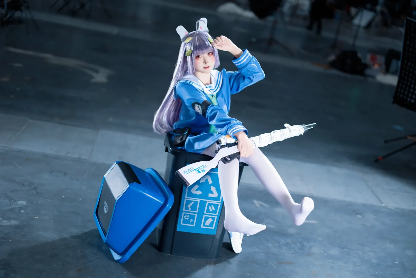 cosplay, 蔚蓝档案, 漫展返图, 霞泽美游cos, 垃圾兔 - 第4张