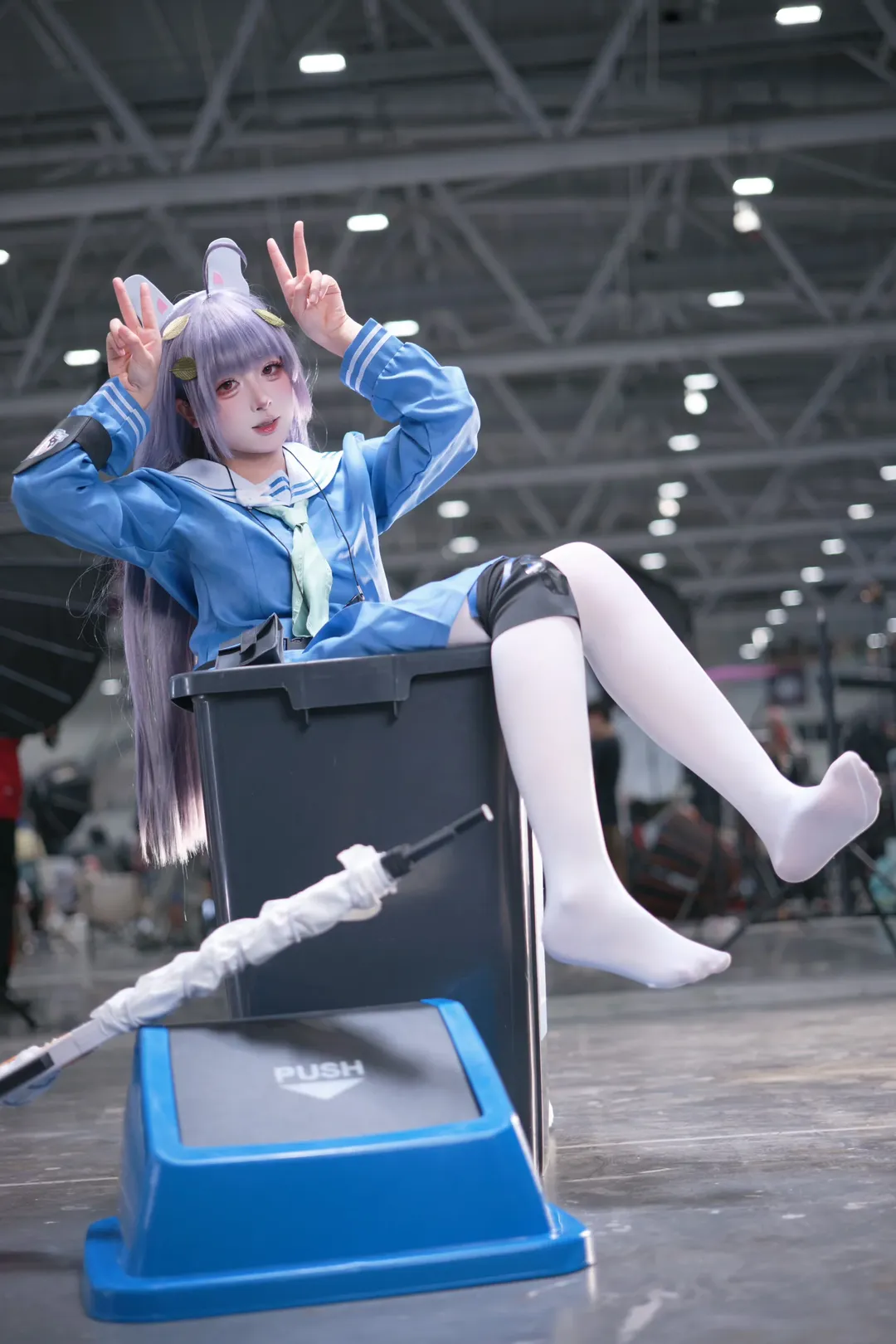 コスプレ, ブルーアーカイブ, うさ耳スタイル, アニメイベント撮影, 霞沢ミユコスプレ - 4枚目