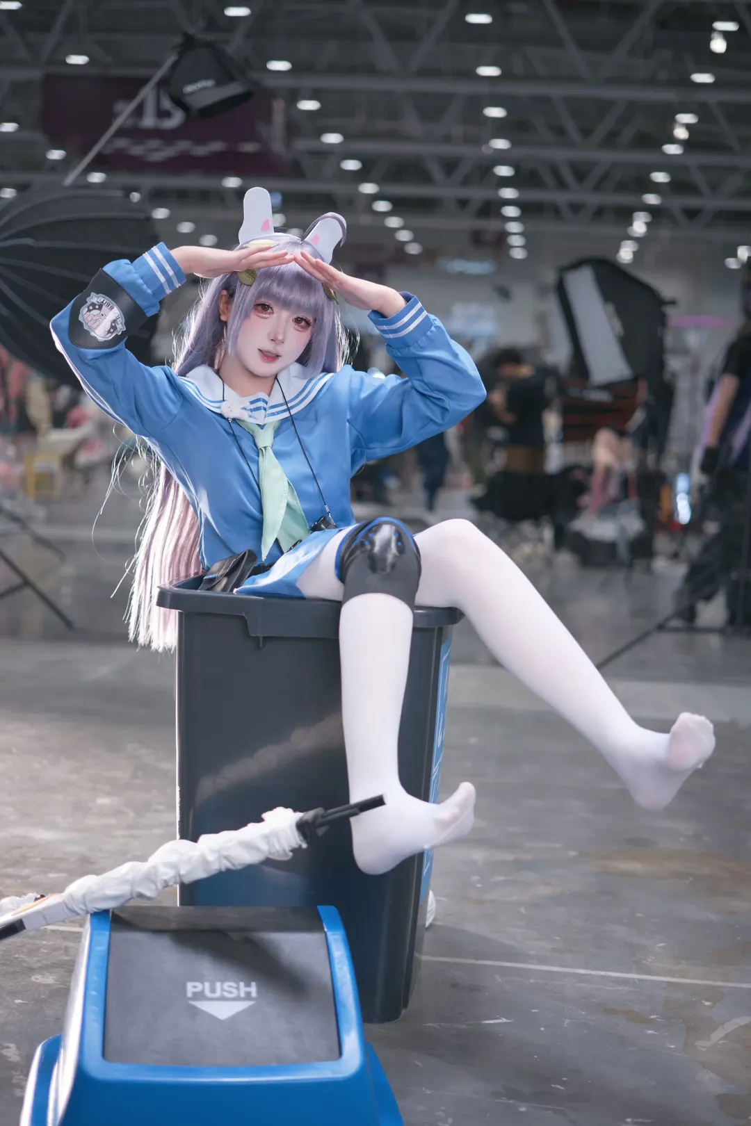 コスプレ, ブルーアーカイブ, うさ耳スタイル, アニメイベント撮影, 霞沢ミユコスプレ - 5枚目