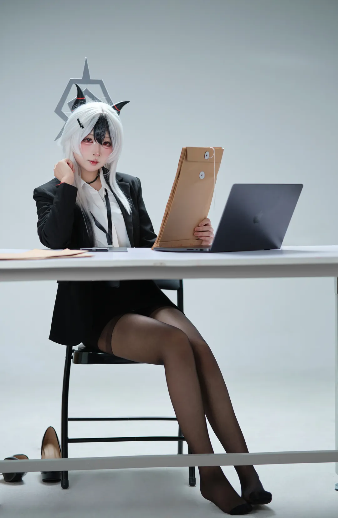 二次元, コスプレ, ブルーアーカイブ, カヨココスプレ, オフィスコーデ - 2枚目