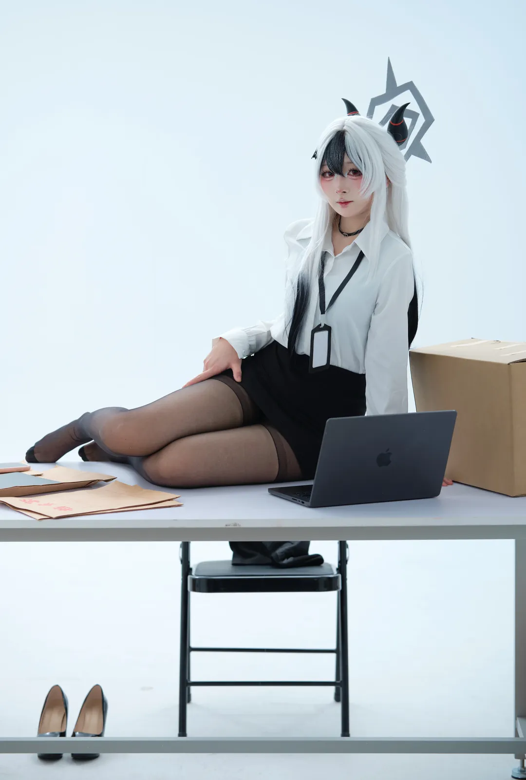 二次元, コスプレ, ブルーアーカイブ, カヨココスプレ, オフィスコーデ - 5枚目
