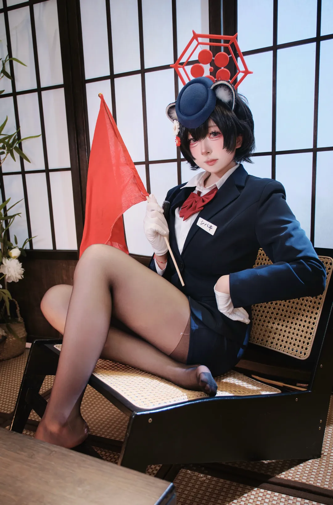 コスプレ, ブルーアーカイブ, 春日ツバキ コスプレ, ツバキ（ガイド）, 獣耳制服 - 8枚目