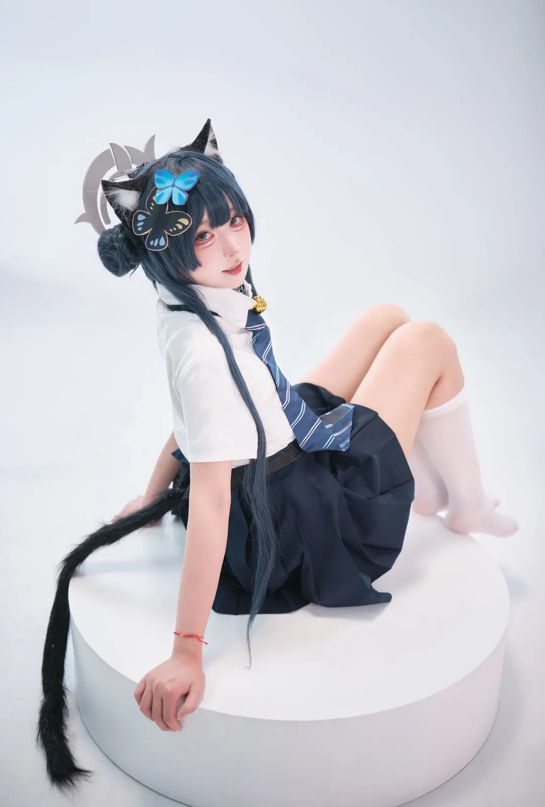 角色扮演, 蔚蓝档案, 猫耳, 妃咲cos, JK制服 - 第1张