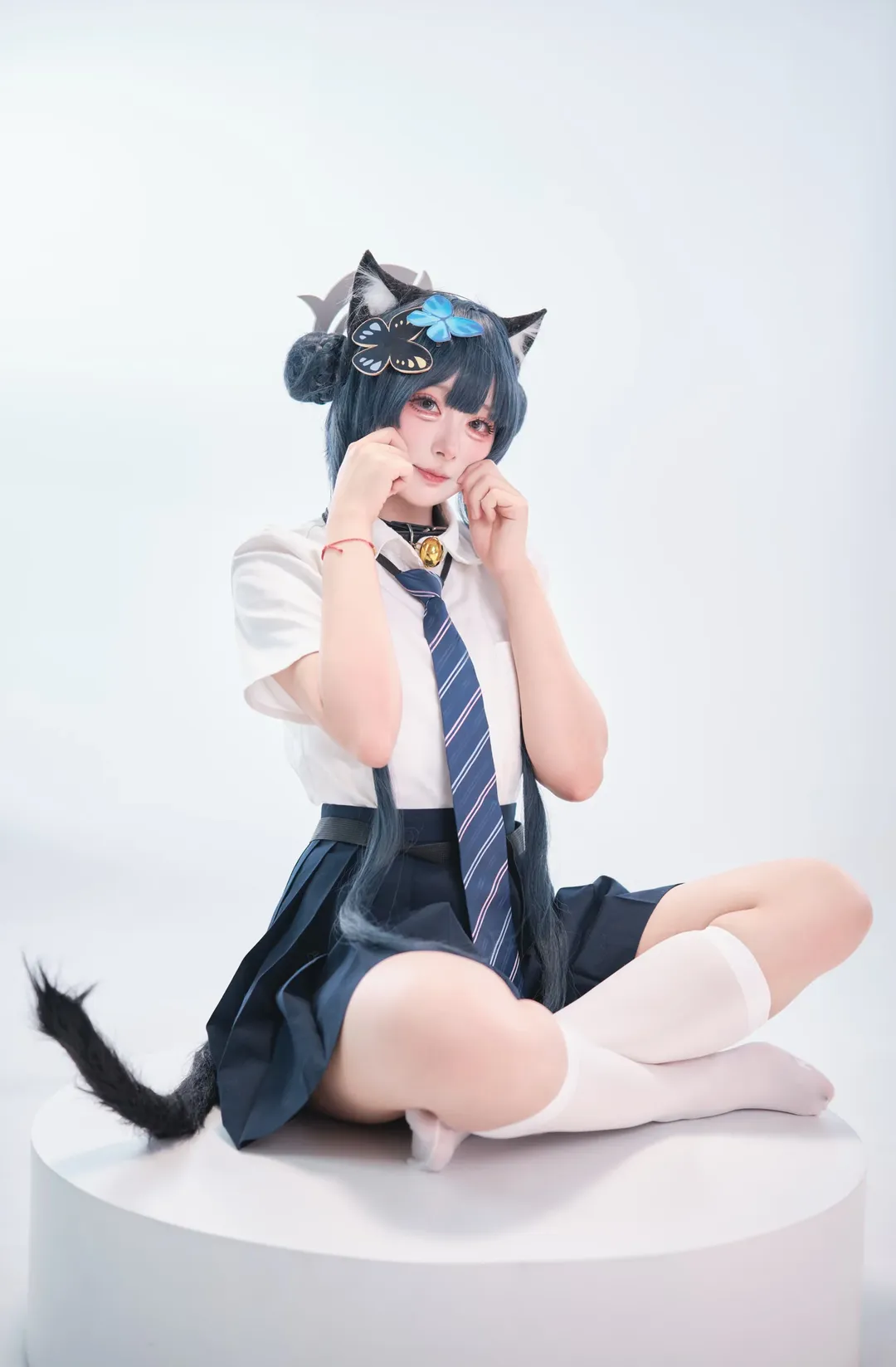 角色扮演, 蔚蓝档案, 猫耳, 妃咲cos, JK制服 - 第2张