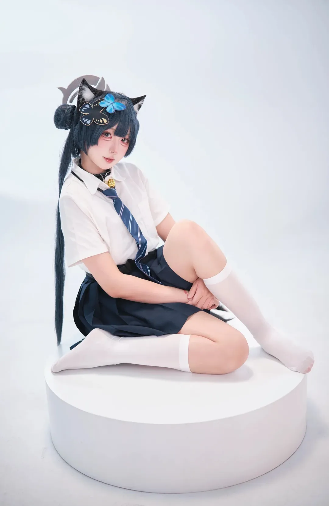 角色扮演, 蔚蓝档案, 猫耳, 妃咲cos, JK制服 - 第4张