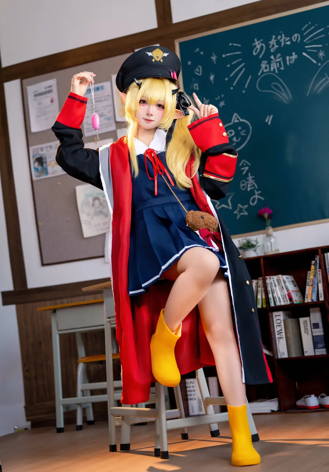 蔚蓝档案, 教室场景, 丹花伊吹cos, 日系穿搭, 高质量Cosplay - 第2张