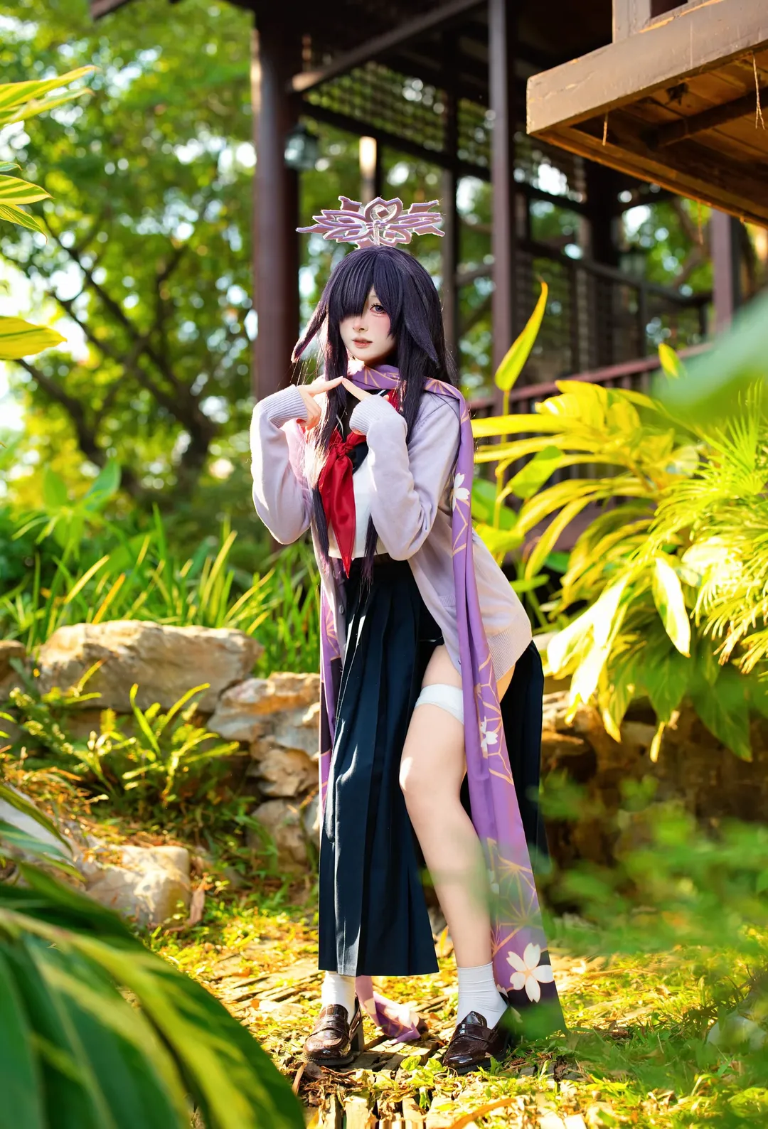 角色还原, cosplay, 蔚蓝档案, 日系风格, 大野月咏cos