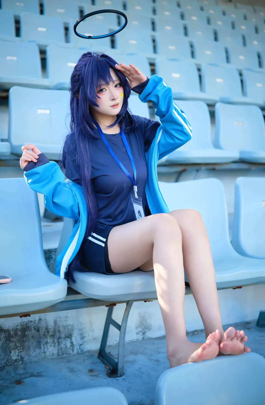 cosplay, 蔚蓝档案, 外景拍摄, 早濑优香cos, 体操服 - 第2张