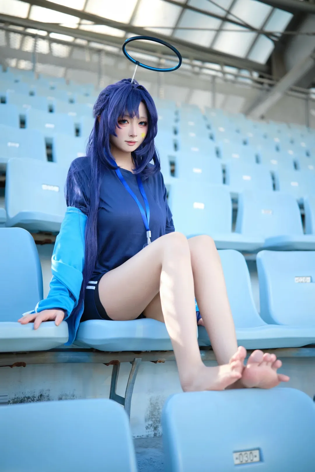 cosplay, 蔚蓝档案, 外景拍摄, 早濑优香cos, 体操服 - 第3张