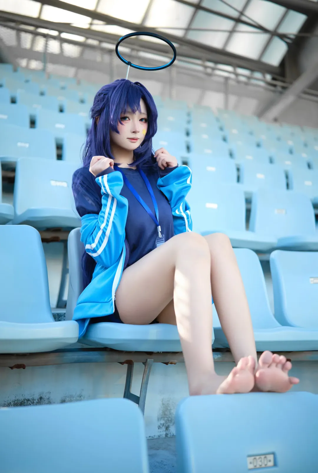 cosplay, 蔚蓝档案, 外景拍摄, 早濑优香cos, 体操服 - 第4张