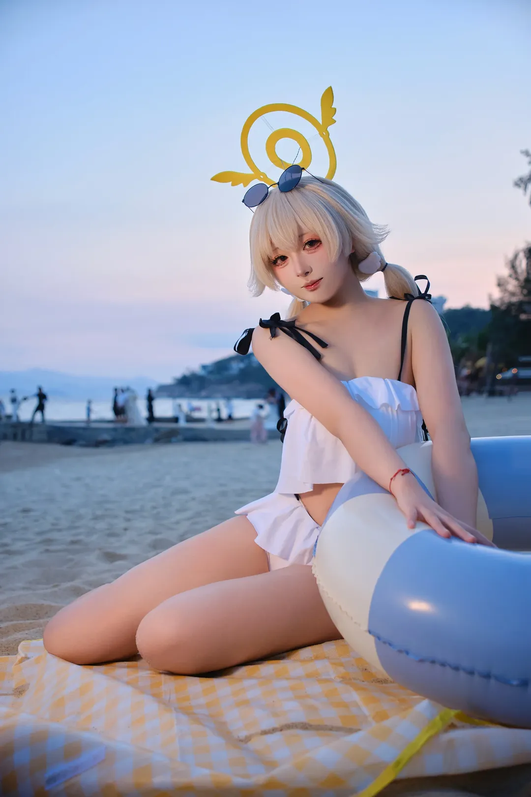 碧蓝档案, 海滩cosplay, 日系写真, 日富美cos, 二次元泳装 - 第1张