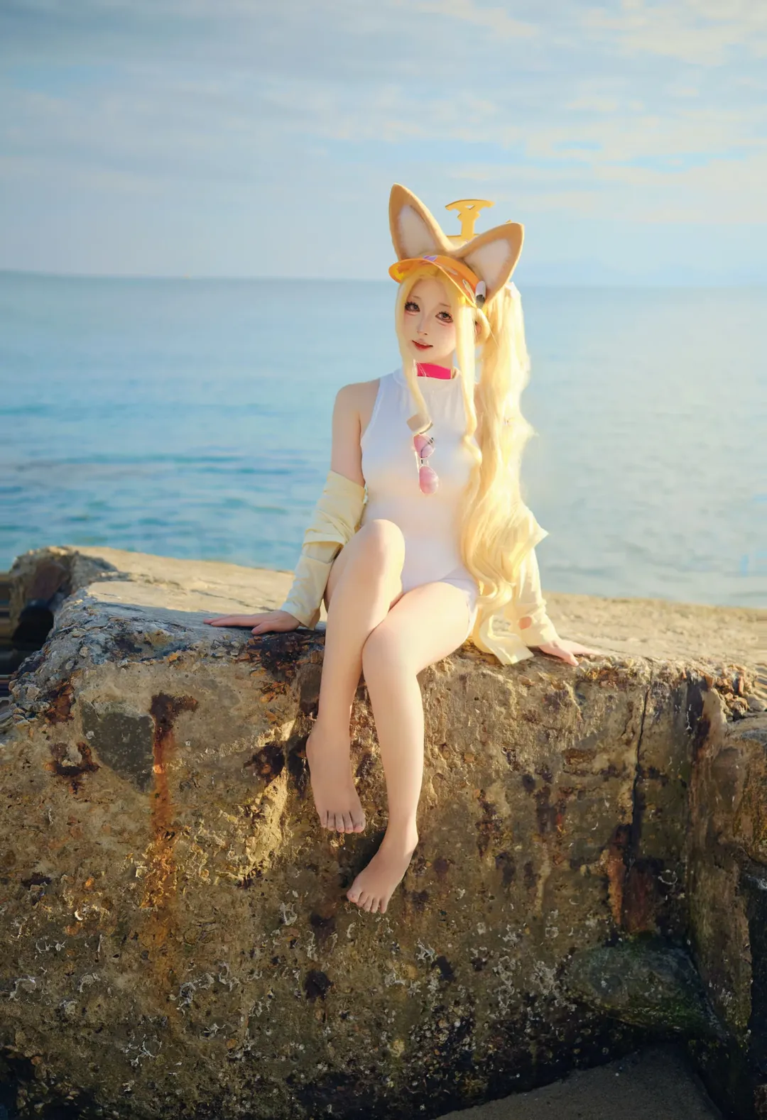 cosplay, 蔚蓝档案, 海边写真, 水圣娅cos, 氛围感出片 - 第2张