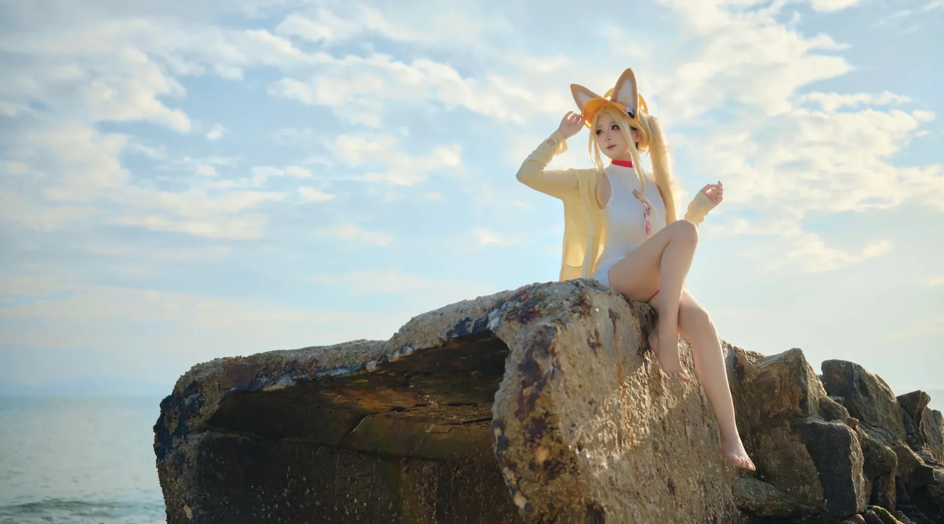 cosplay, 蔚蓝档案, 海边写真, 水圣娅cos, 氛围感出片 - 第4张
