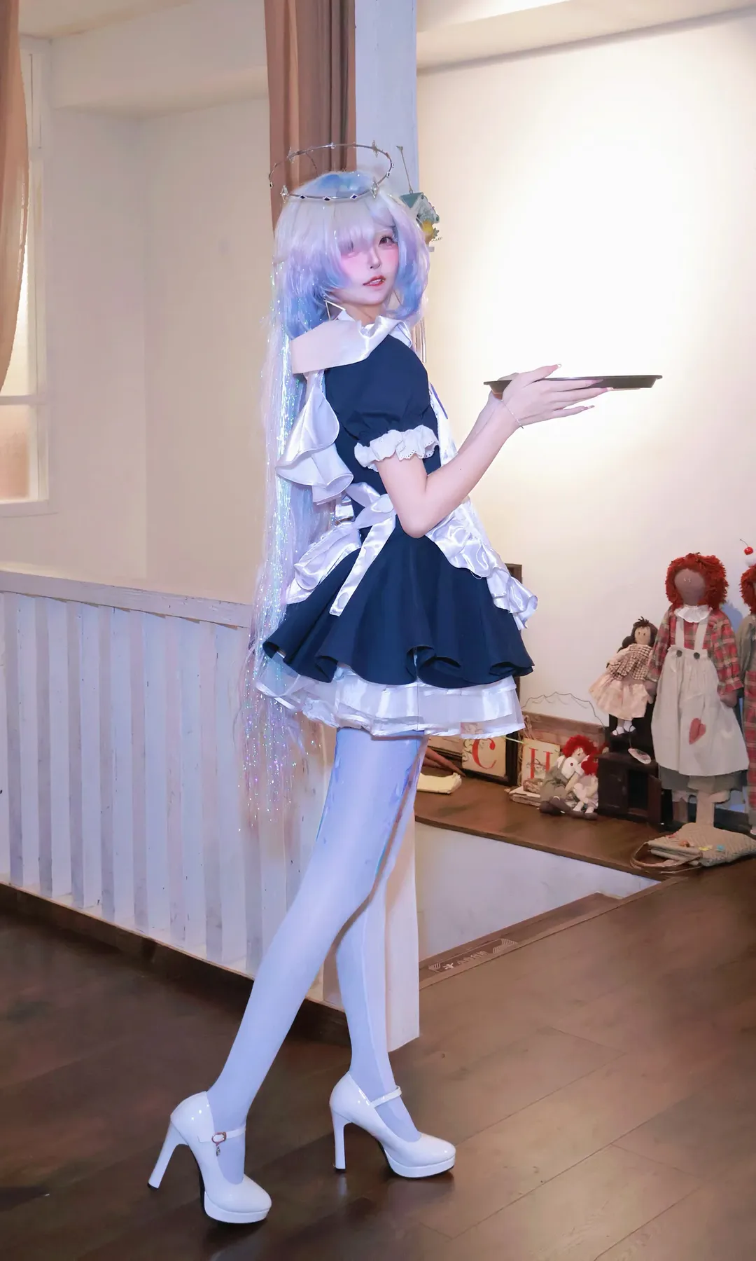 鸣潮, 二次元摄影, 私设cos, 女仆装, 莫宁cos - 第1张