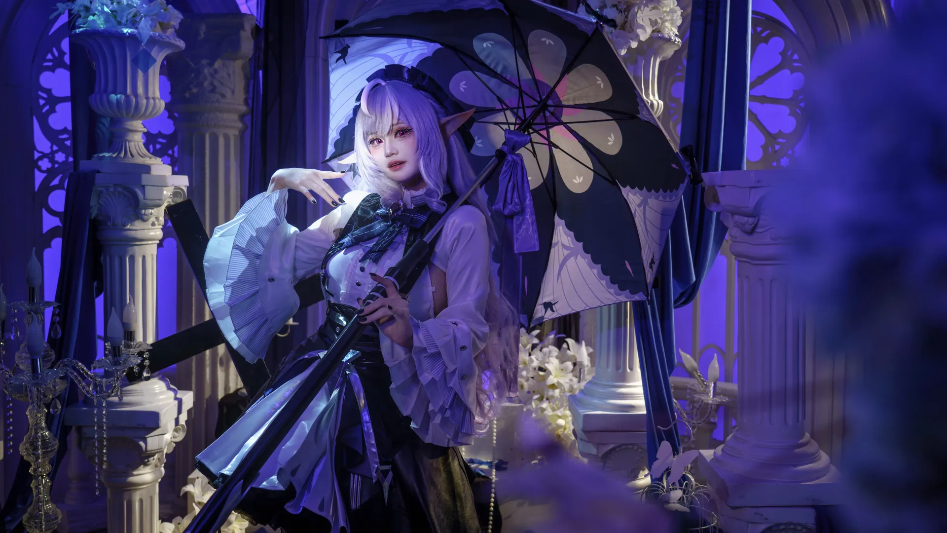 cosplay摄影, 哥特风cos, 精灵cos, 紫调摄影, 绝区零同人