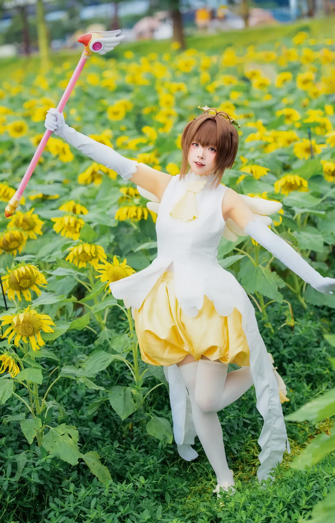 木之本樱cos, 魔卡少女樱, 百变小樱, 向日葵, 小樱战斗服 - 第2张