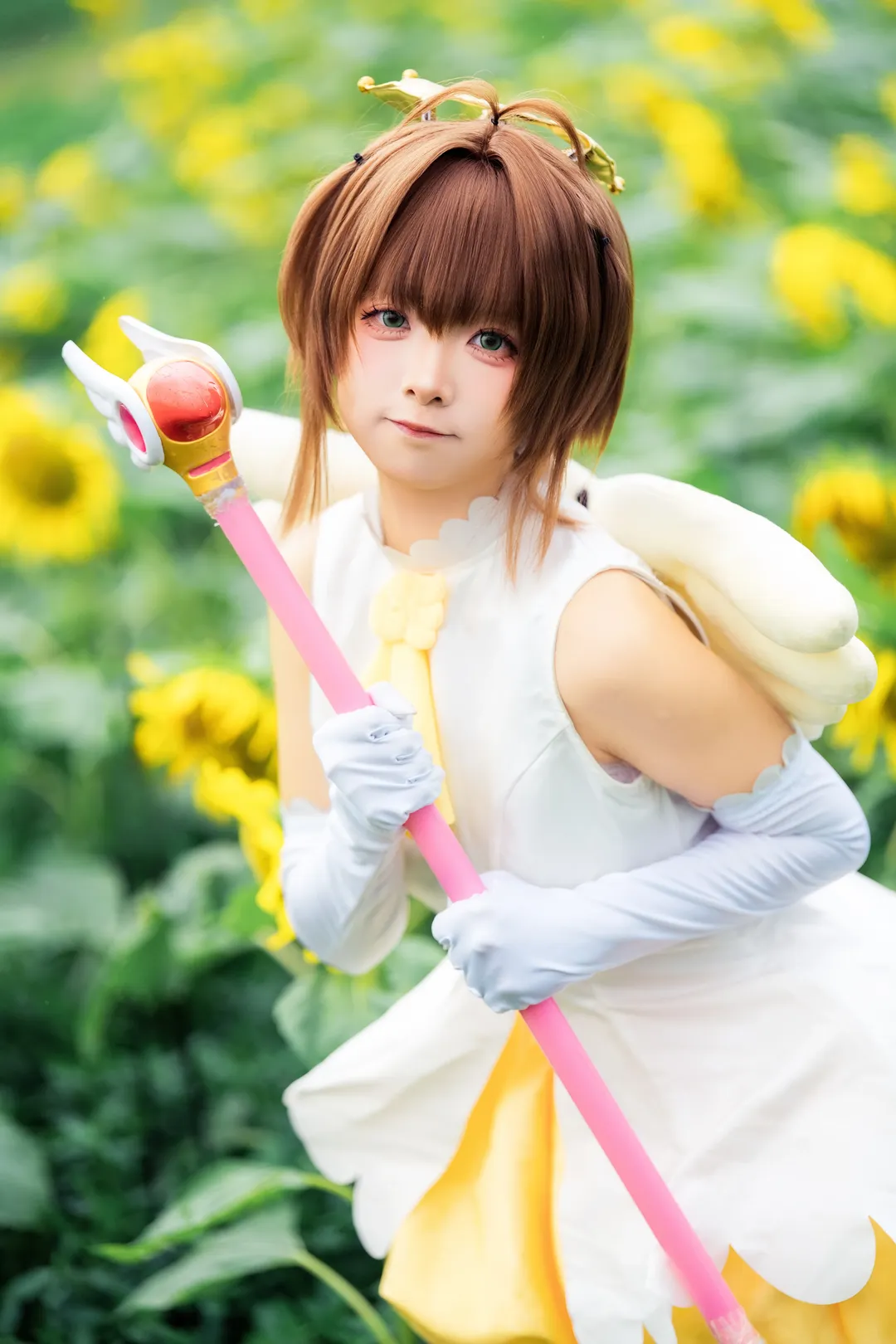 木之本樱cos, 魔卡少女樱, 百变小樱, 向日葵, 小樱战斗服