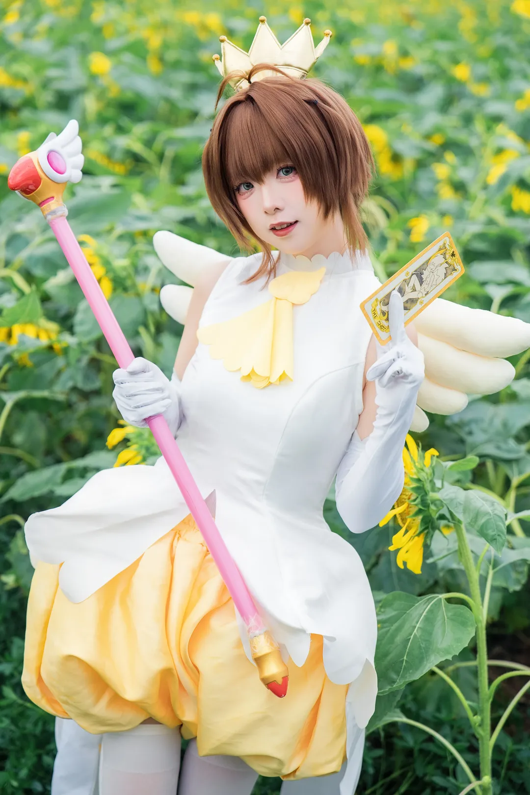 木之本樱cos, 魔卡少女樱, 百变小樱, 向日葵, 小樱战斗服 - 第6张