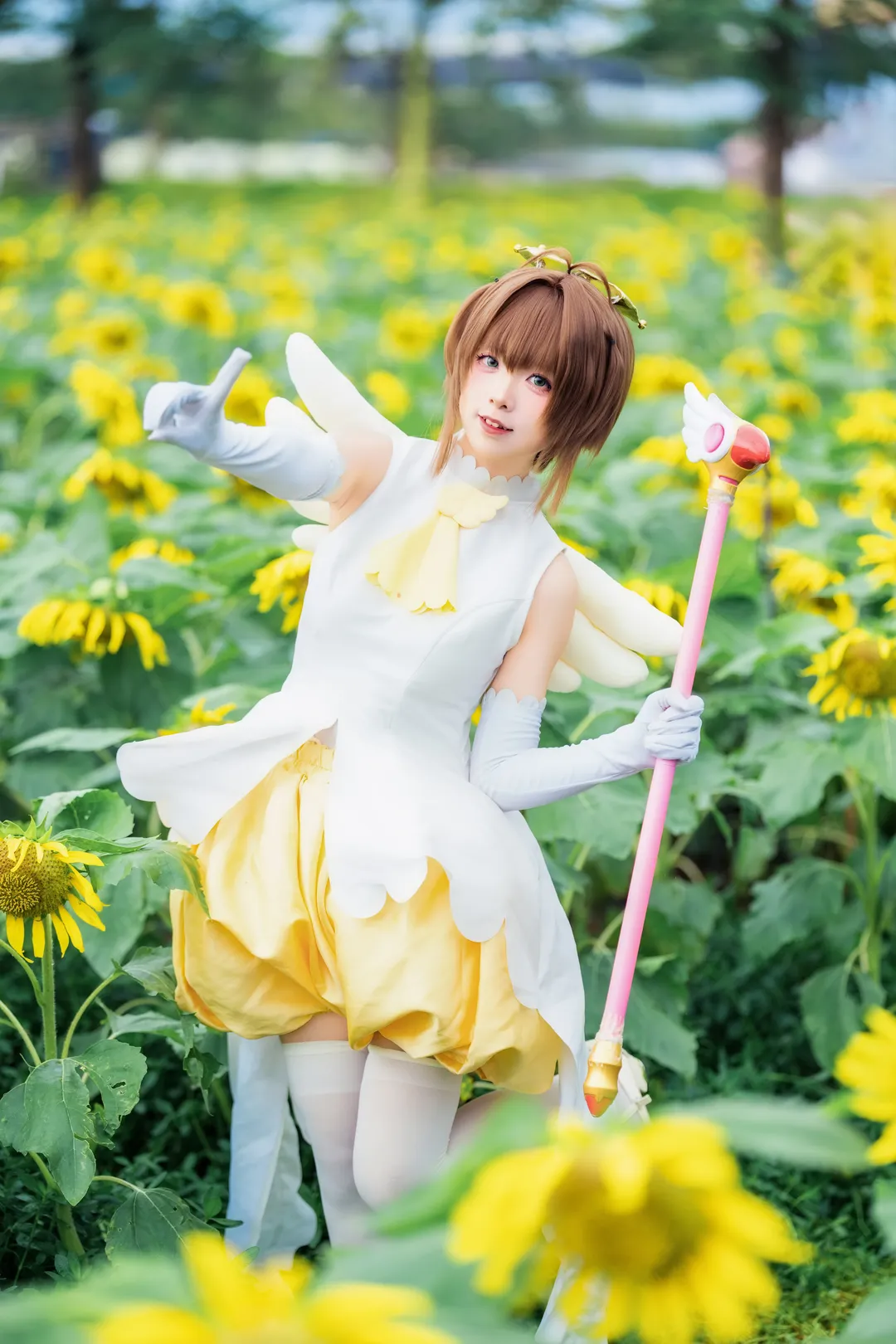 木之本樱cos, 魔卡少女樱, 百变小樱, 向日葵, 小樱战斗服 - 第9张