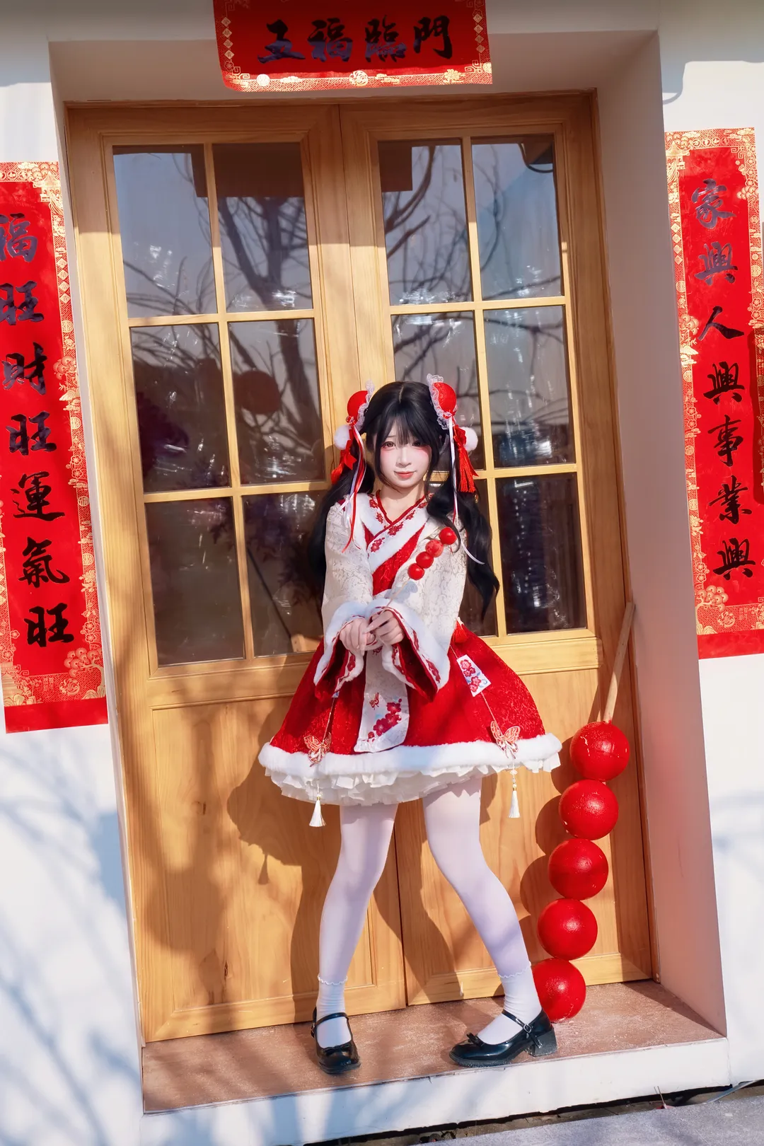 cosplay摄影, 中华风lolita, 新年写真, 雪景人像, 年味氛围感 - 第10张